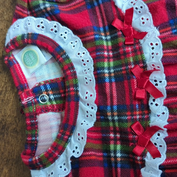Christmas plaid flannel nightgown - Picture 3 of 4